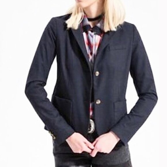 GAP Blue Tailored Academy Blazer - Size 4 - Picture 2 of 6